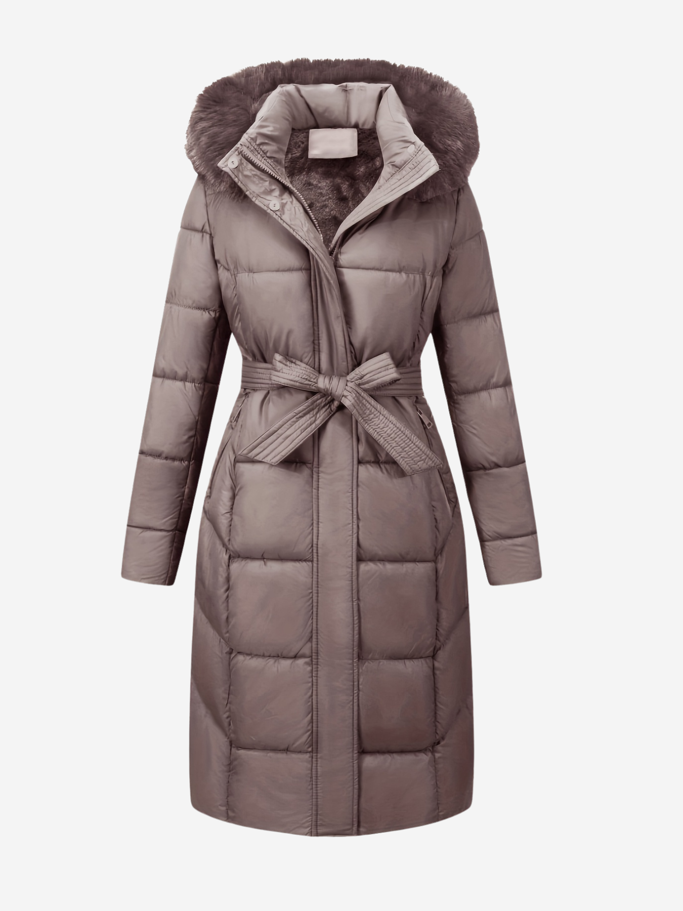 Dahlberg™ | Lång Pufferjacka Med Skärp