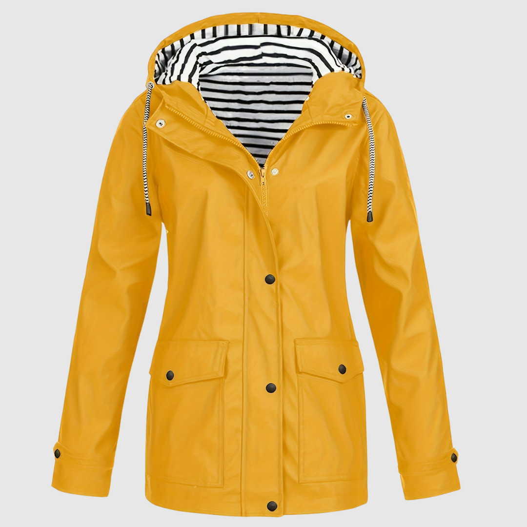 Dahlberg™ | Randig Trenchcoat Med Huva