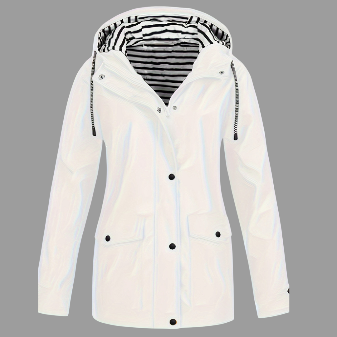 Dahlberg™ | Randig Trenchcoat Med Huva