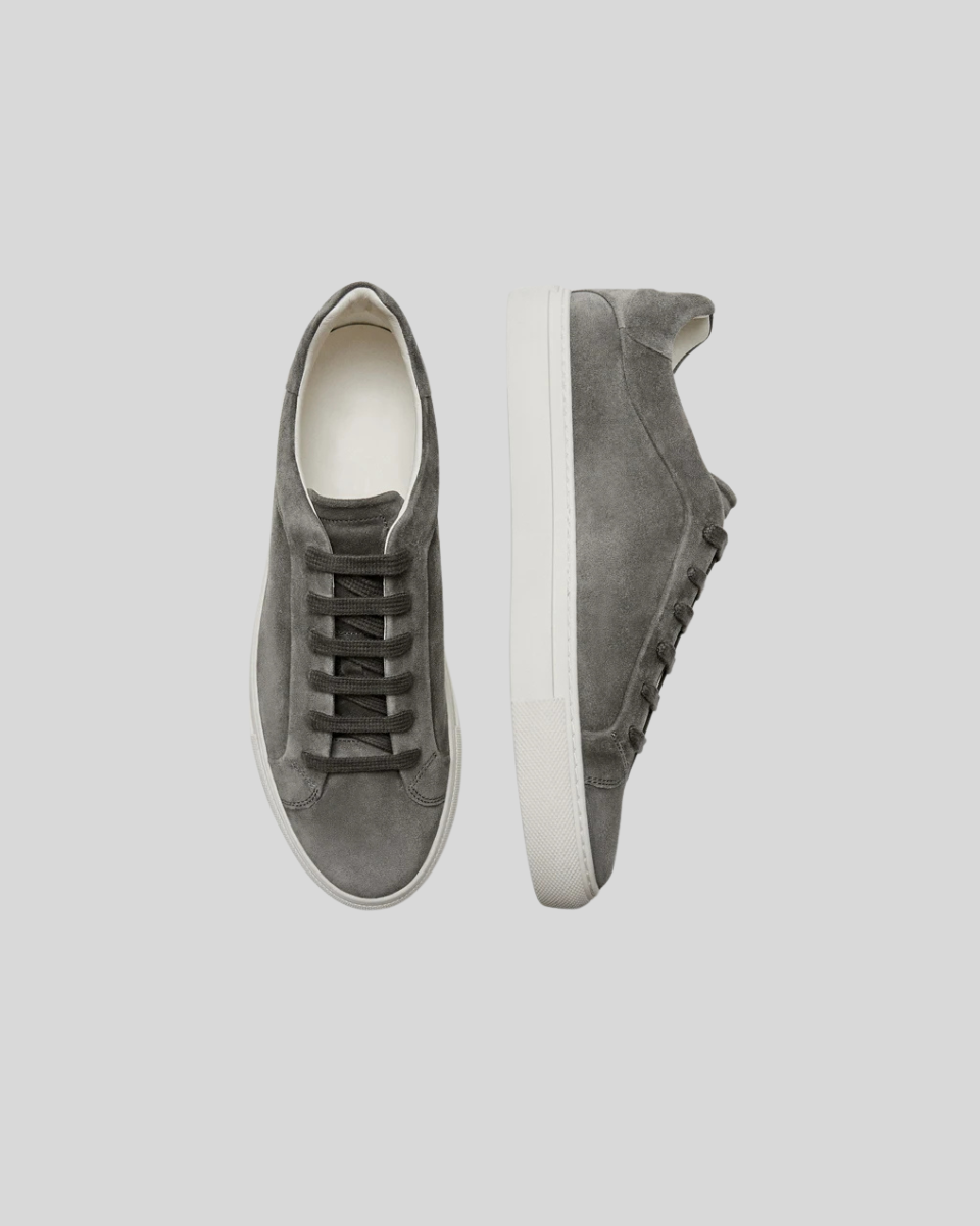 Dubois™| Sneakers Oxford en Cuir Gris foncé