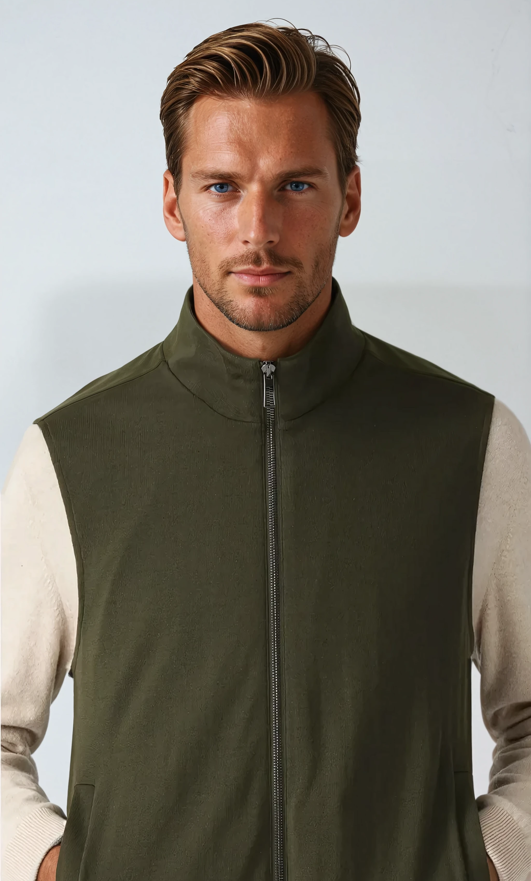 TECH GILET FOREST GREEN