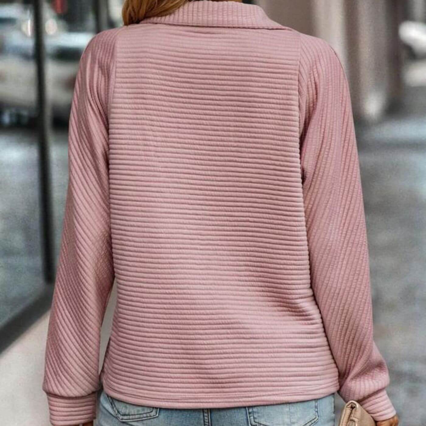 Dahlberg™ | Elegant Dragkedjetröja med V-hals
