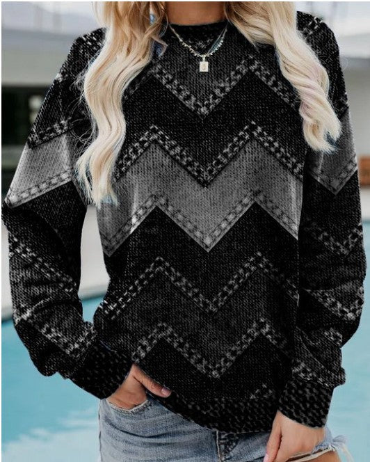 Dahlberg™ | Geometrisk Kashmir-Sweatshirt