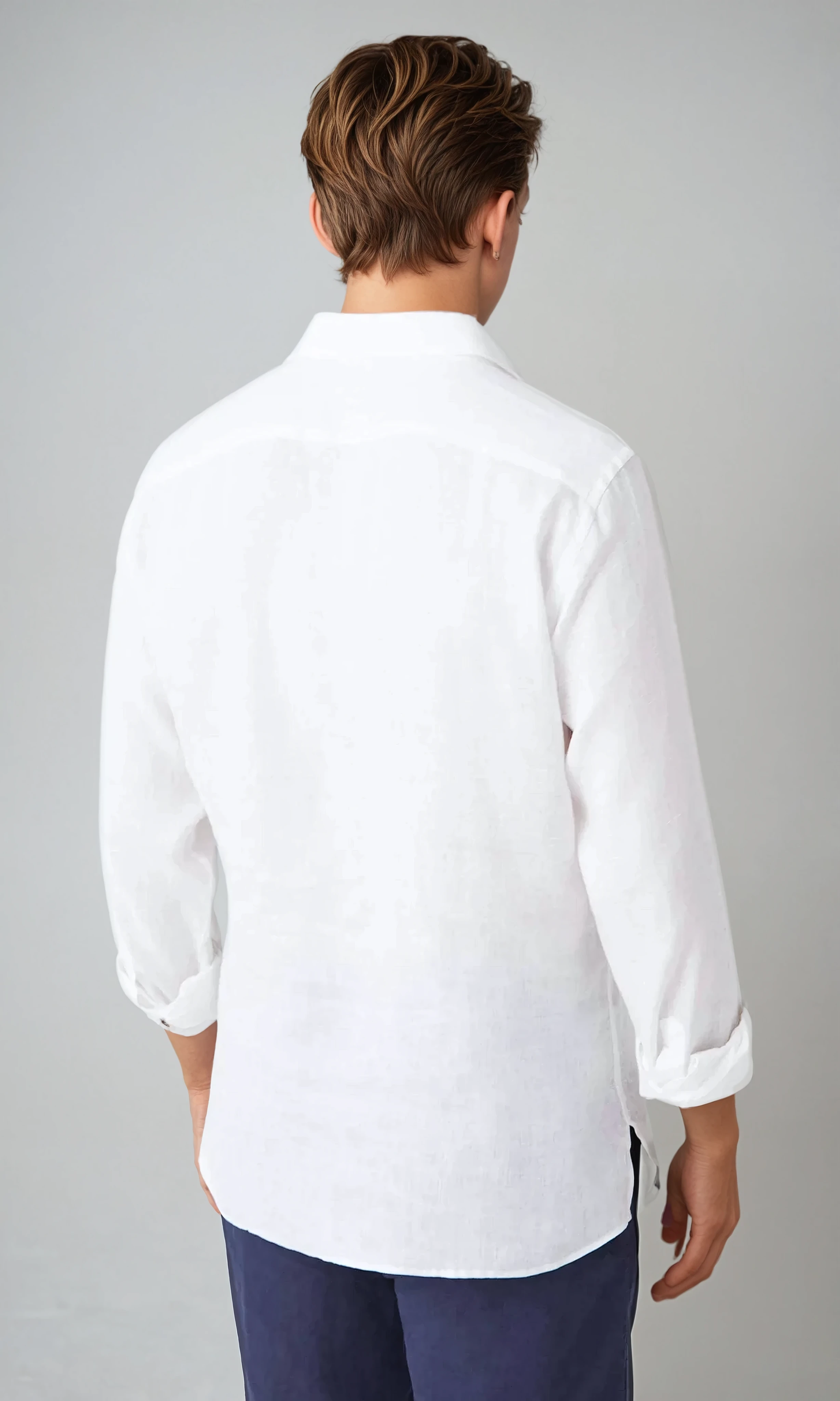 Dubois™| Chemise Pop-over en Lin Blanc