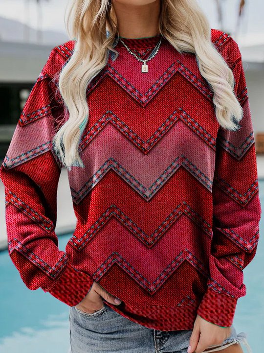 Dahlberg™ | Geometrisk Kashmir-Sweatshirt