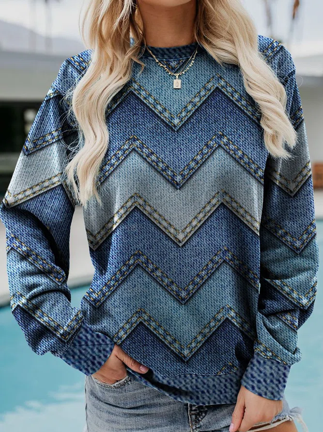 Dahlberg™ | Geometrisk Kashmir-Sweatshirt
