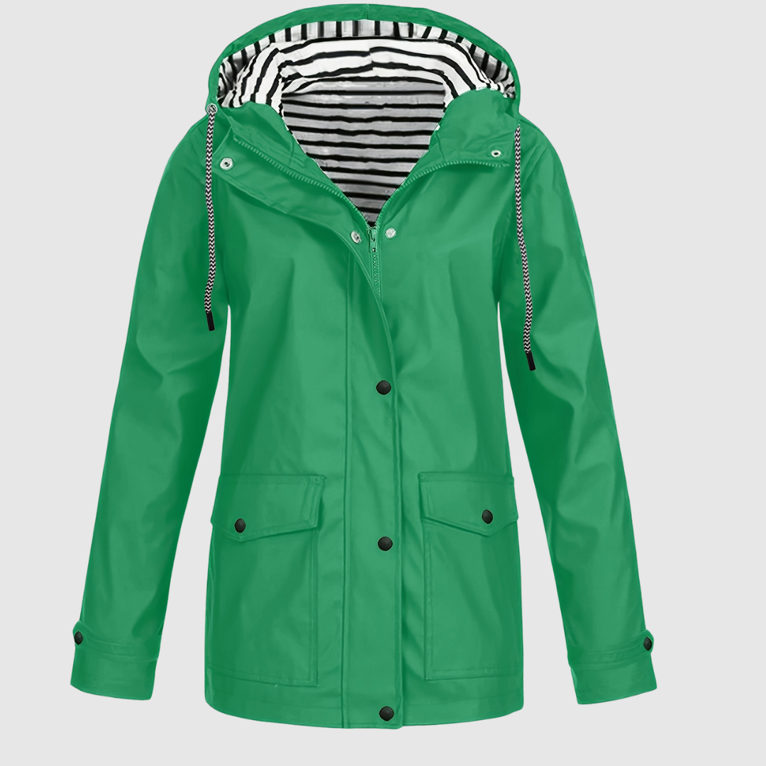 Dahlberg™ | Randig Trenchcoat Med Huva