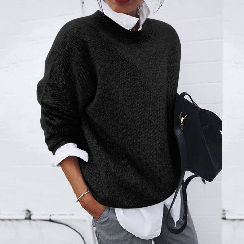 Dahlberg™ | Mjuk oversized tröja med rund hals